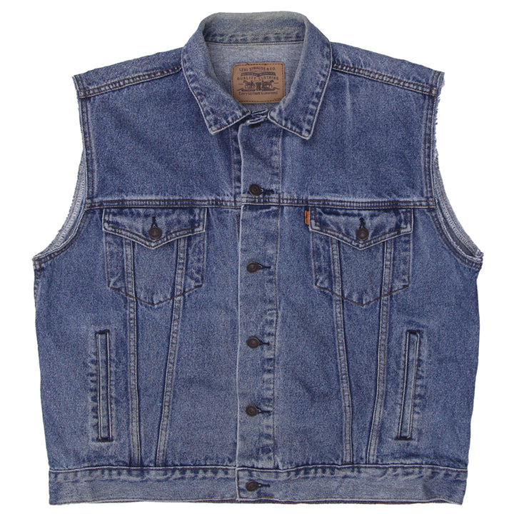 Vintage Levi Strauss Orange Tab Customized Denim Vest - Fashion Rerun Vintage Migration_Jacket
