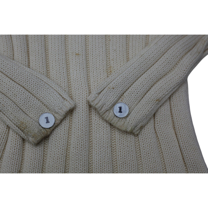 Vintage Ladies Cream Ralph Lauren American Flag Knit Sweater M