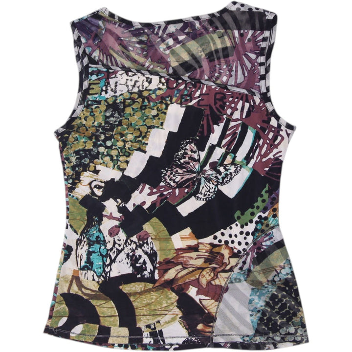 Y2K Ladies Garella Tank Top Multi Color Graphic Print