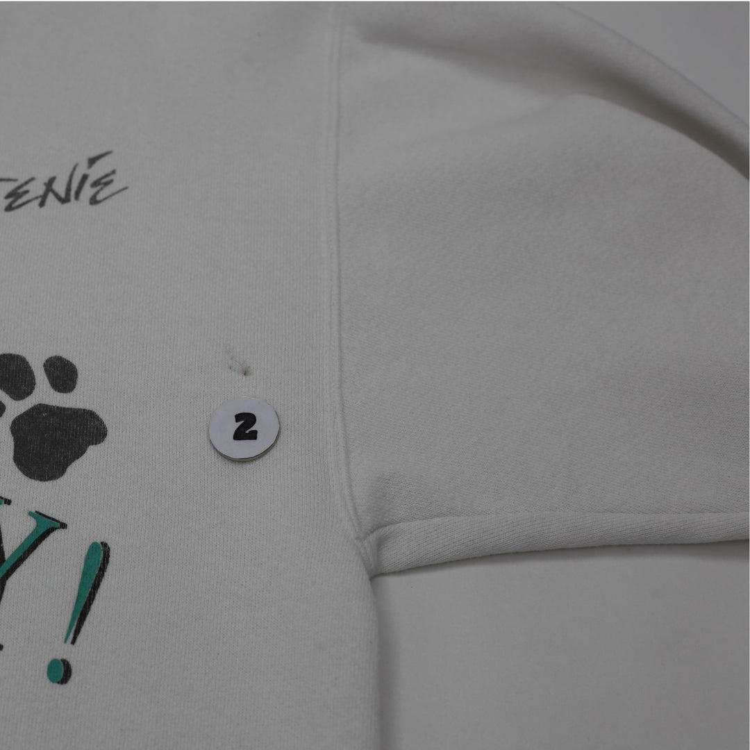 Vintage Walt Disney World 25th Anniversary Cake Castle White Sweatshirt M | Migration_Sweatshirt - Alternate | Fashion Rerun