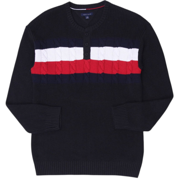 Youth Boys Tommy Hilfiger Crew Neck Stripe Sweater | Migration_Sweaters | Fashion Rerun
