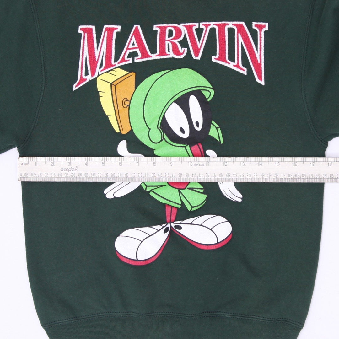 Vintage 90s Warner Bros Studio Store Marvin The Martian Sweatshirt USA Made S
