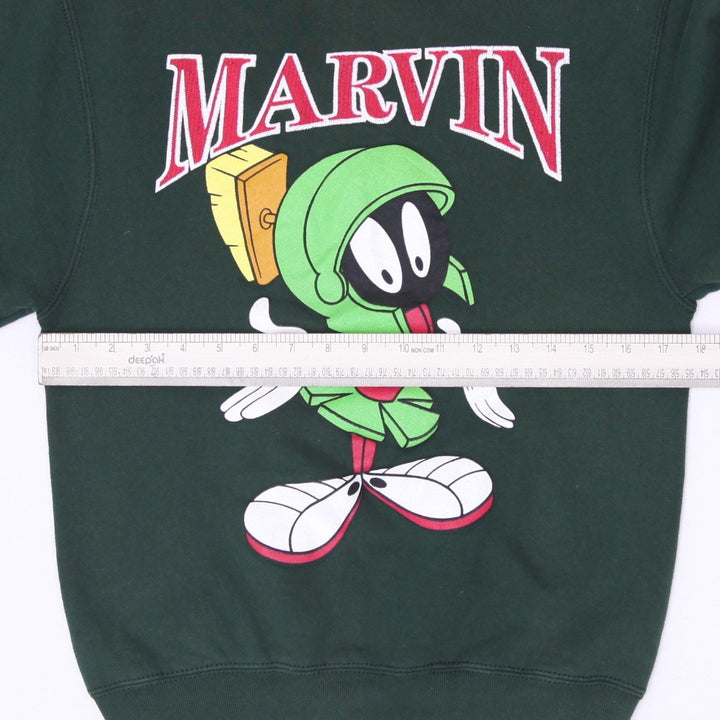 Vintage 90s Warner Bros Studio Store Marvin The Martian Sweatshirt USA Made S