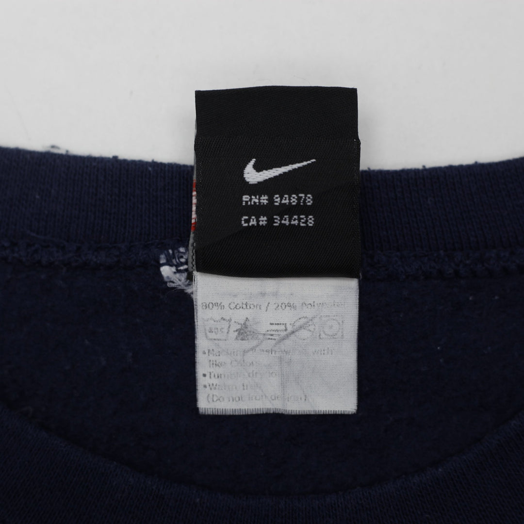Vintage 90s Nike Center Swoosh Carolina UNC Crewneck Sweatshirt Size L