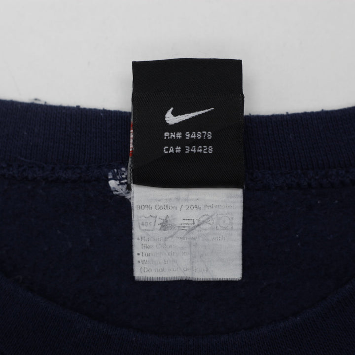 Vintage 90s Nike Center Swoosh Carolina UNC Crewneck Sweatshirt Size L
