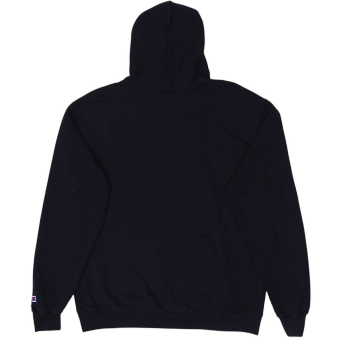 Mens Champion Hoodie Black Bryant University Logo Pullover L
