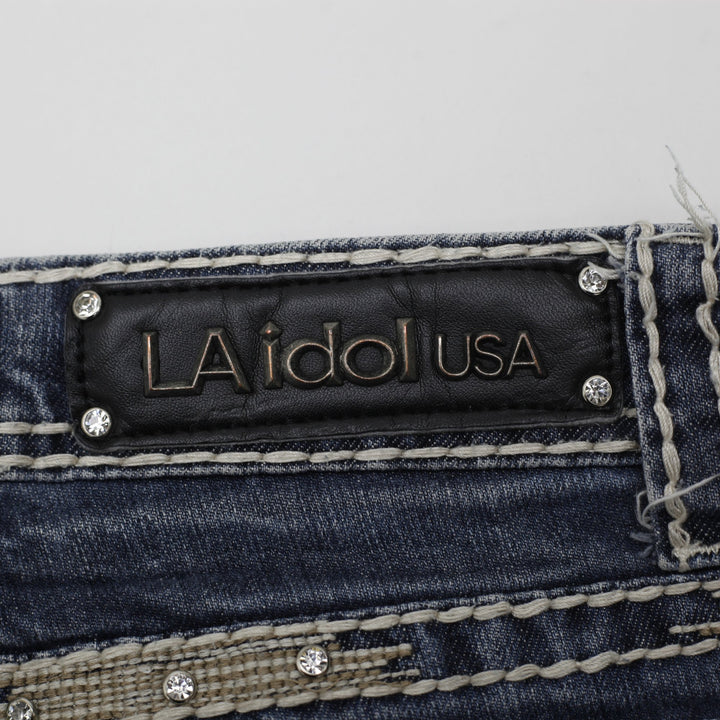 Y2K Ladies Embroidered Rhinestone Bootcut Jeans Size 5 | Migration_Jeans & Pants - View 7 | Fashion Rerun