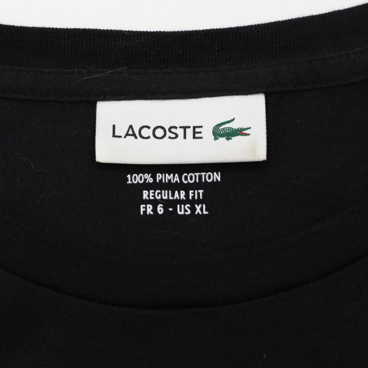 Mens Lacoste 100% Pima Cotton Crew Neck T-Shirt Size XL