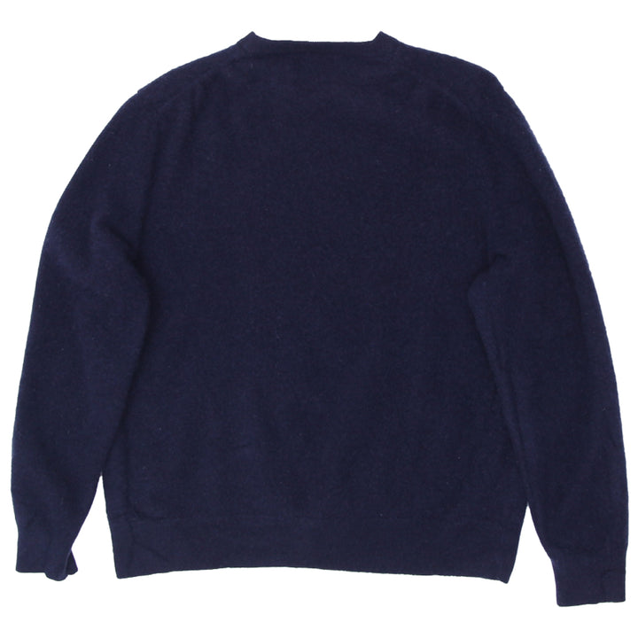 Mens Black Brown 100% Cashmere Sweater Navy Blue - Fashion Rerun Vintage Migration_Sweaters