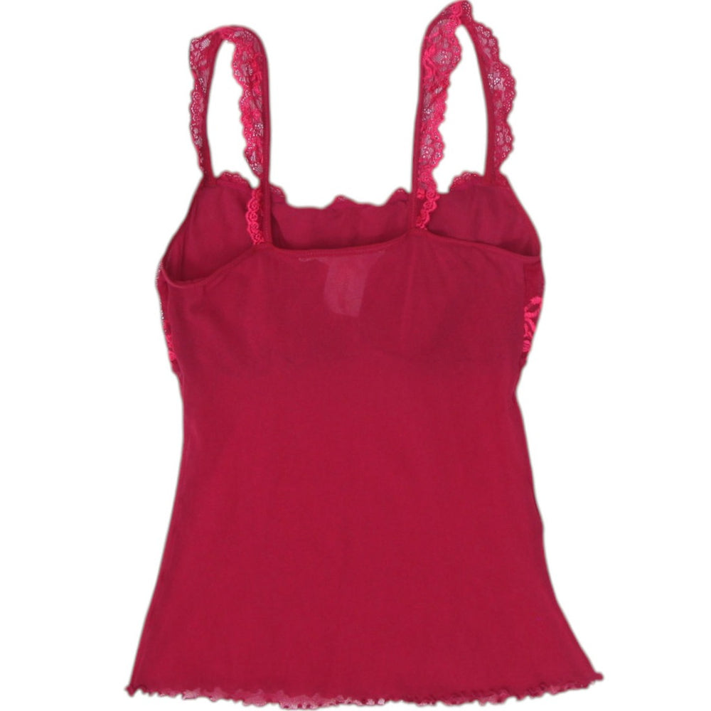 Y2K Ladies Gilligan O’Malley Lace Mesh Detail Camisole Top Size L | Migration_Y2K Tops - Side View | Fashion Rerun