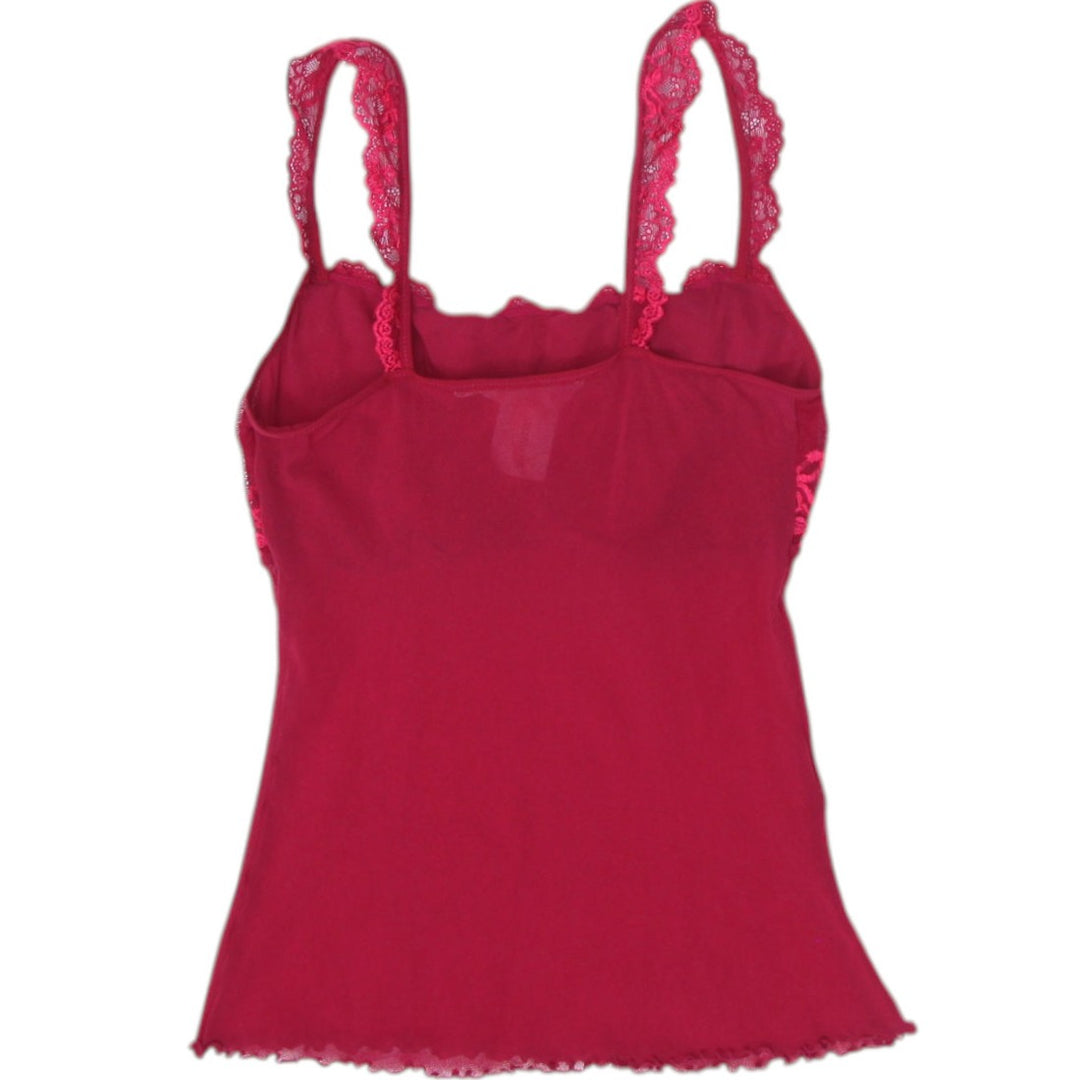 Y2K Ladies Gilligan O’Malley Lace Mesh Detail Camisole Top Size L | Migration_Y2K Tops - Side View | Fashion Rerun