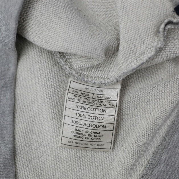 Vintage Mens Nike Crewneck Sweatshirt Gray Navy Cotton Retro | Migration_Sweatshirt - Alternate View | Fashion Rerun