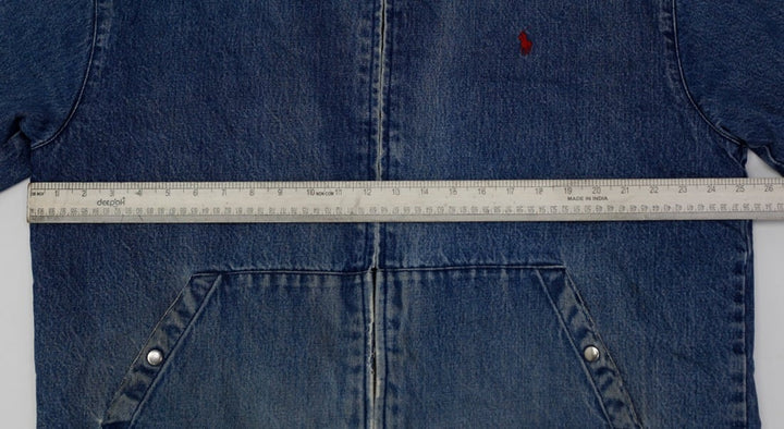 Vintage 90s Polo By Ralph Lauren Distressed Denim Jacket