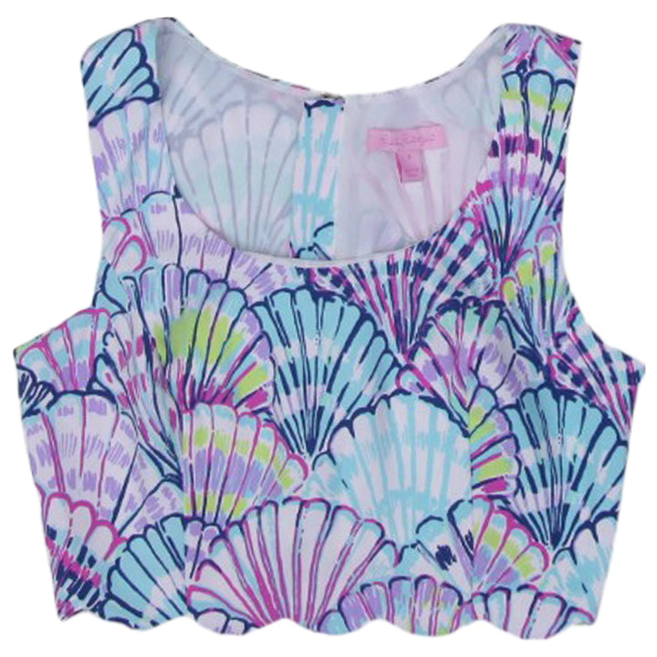 Ladies Lilly Pulitzer Sleeveless Multicolor Crop Top
