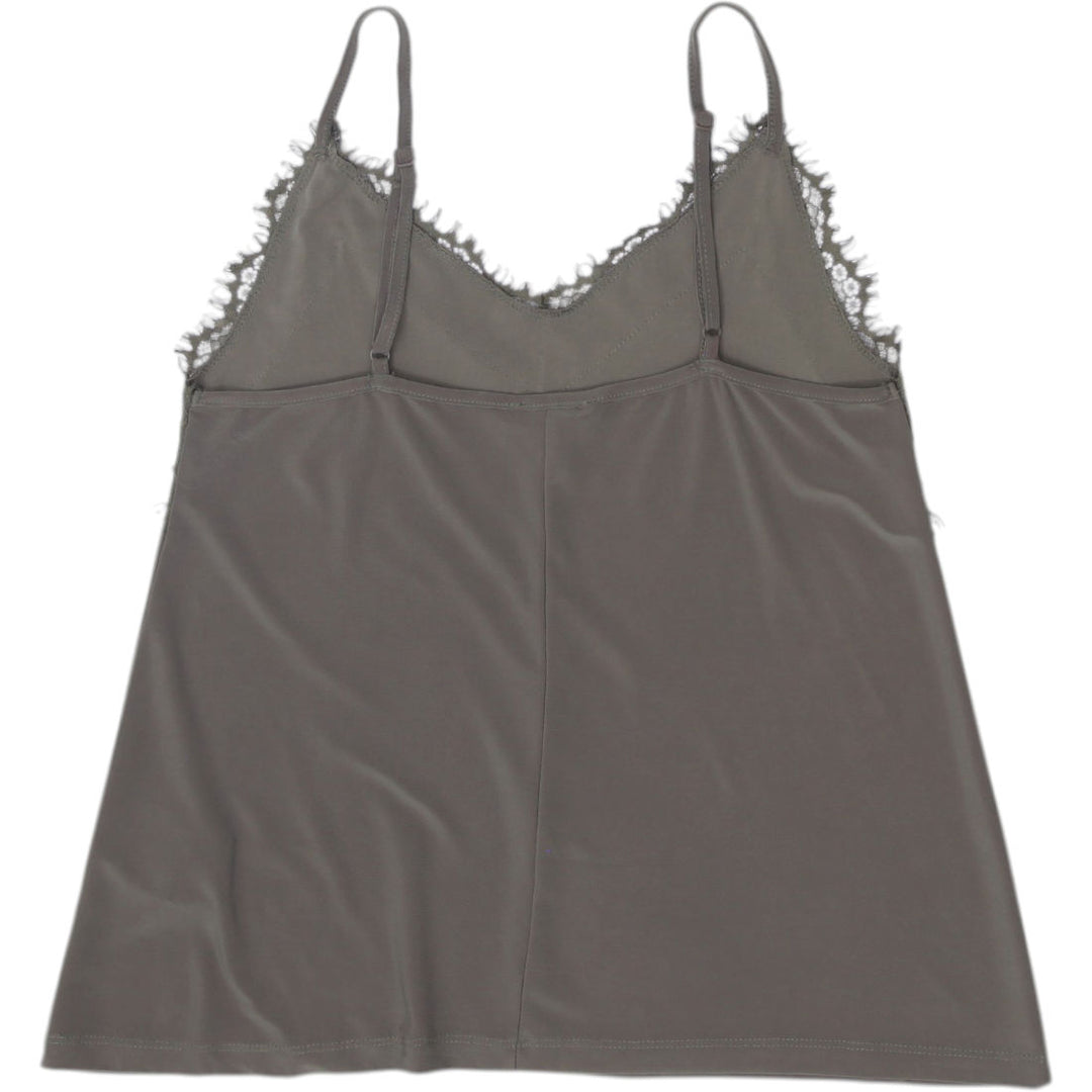 Y2K Ladies Amisu Olive Green Lace Cami Strappy Top Size XS