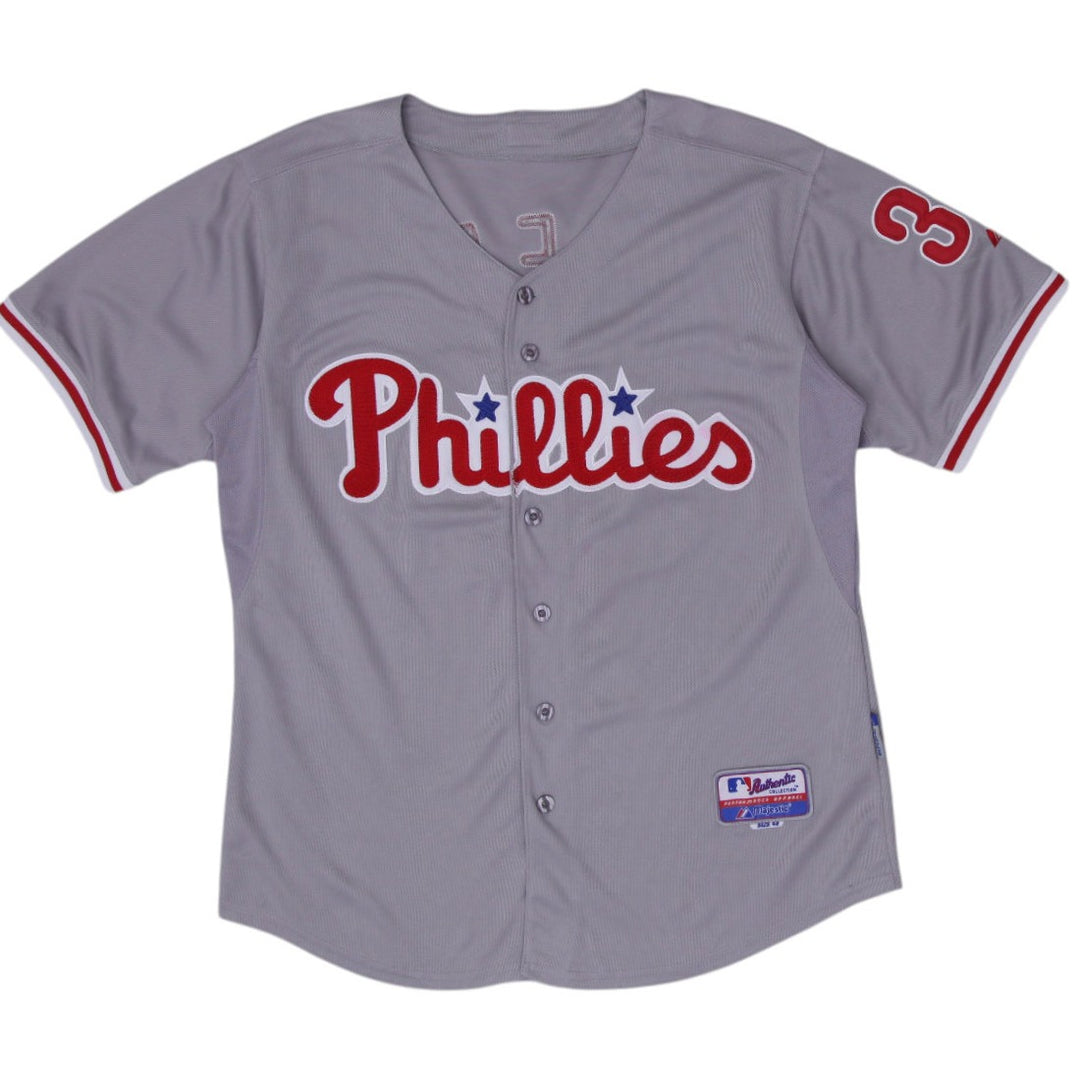 Vintage 90s Majestic Philadelphia Phillies Away Jersey Made in USA Size 48 | Migration_Jerseys | Fashion Rerun