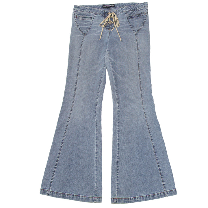 Y2K Express Lace Up Flare Jeans