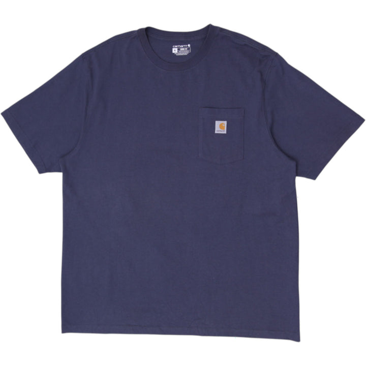 Mens Carhartt K87 BLS Short Sleeve Loose Fit Pocket T-Shirt Size XL