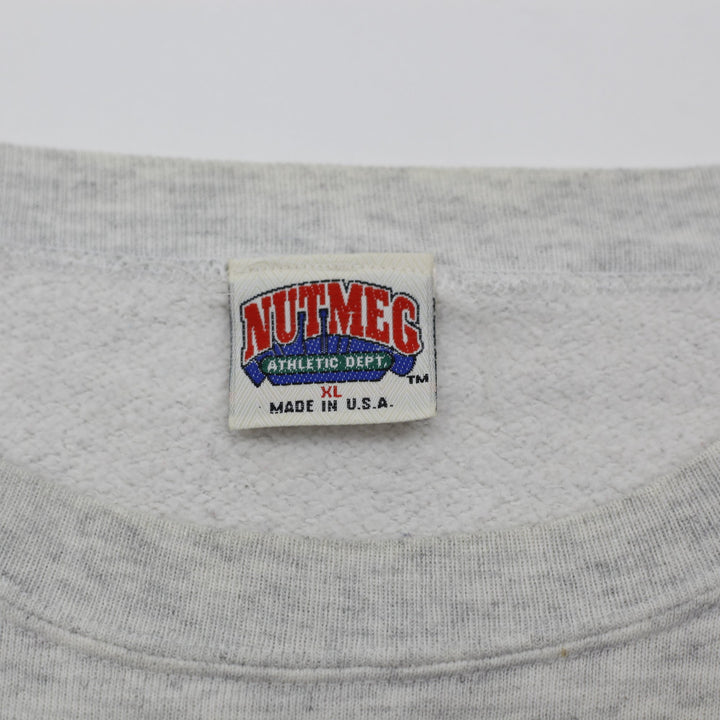 Vintage Nutmeg 90s Washington State Sweatshirt Gray Logo Size XL