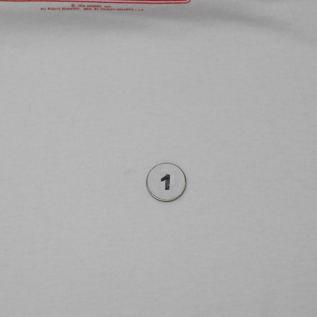 Vintage 1996 Monopoly Community Chest T-Shirt Stanley Desantis Single Stitch L