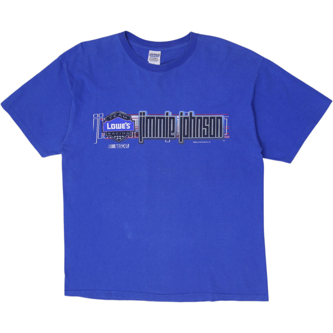 Vintage Mens Gildan NASCAR Jimmie Johnson T Shirt XL Lowe's Racing 48 Size XL