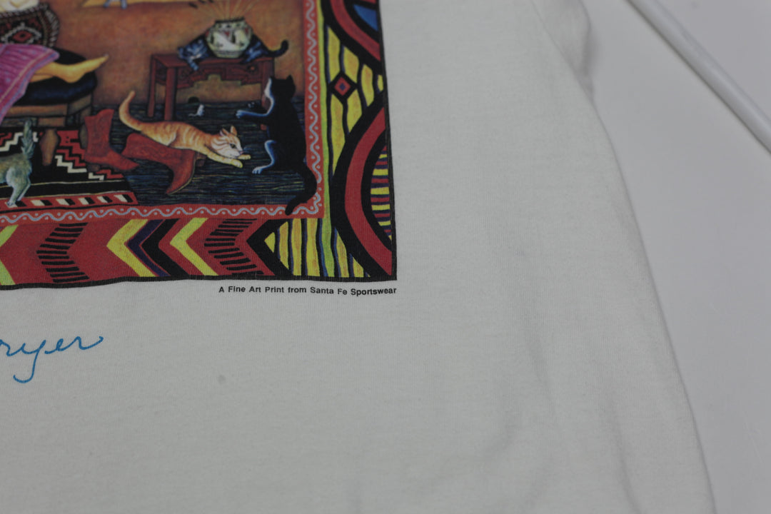 Vintage Santa Fe Cat Woman Diana Bryer Single Stitch T-Shirt