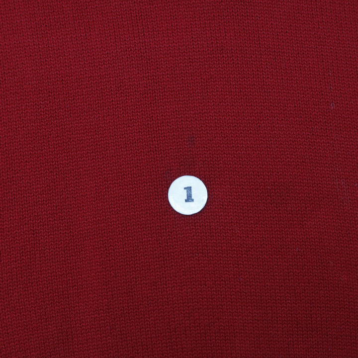 Vintage Polo By Ralph Lauren Quarter Zip Cotton Red Mock Neck Sweater Size L | Migration_Jumper & Knitwear RL | Fashion Rerun