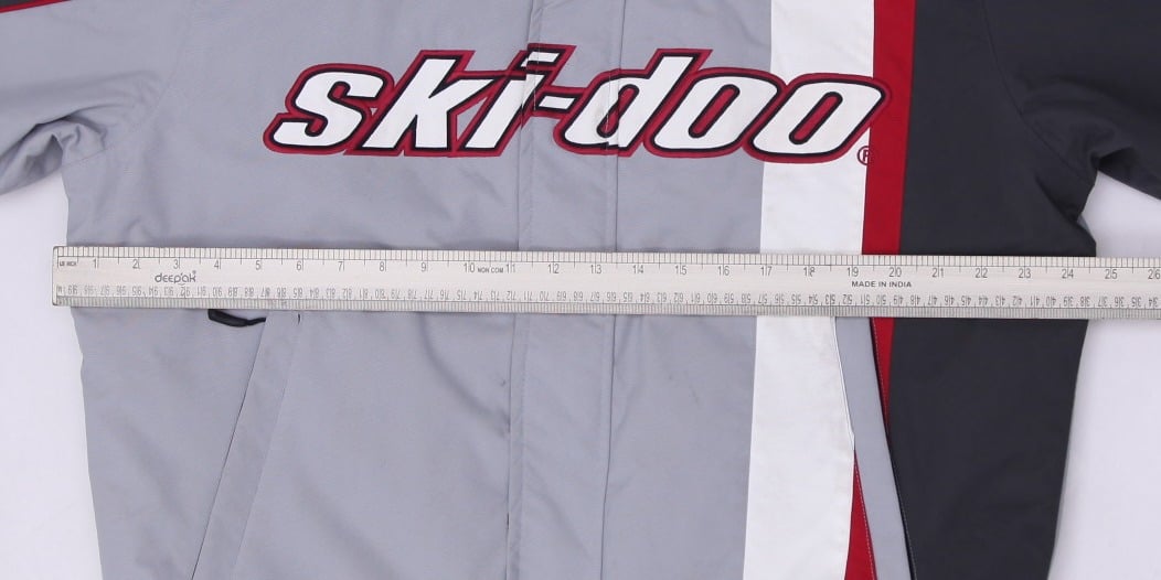 Vintage Ski-Doo Snowmobile Jacket Padded Insulated R.P.M. BRP Grey White Red M | Migration_Jackets - View 9 | Fashion Rerun