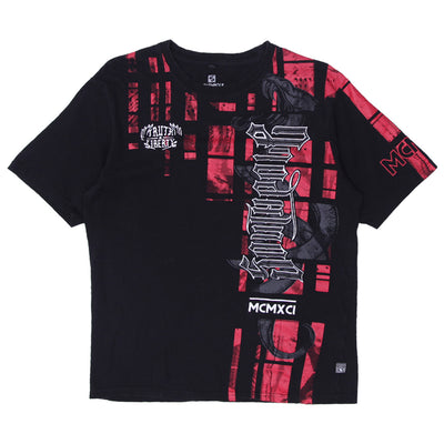 Mens Y2K South Pole MCMXCI Graphic T-Shirt - Fashion Rerun Vintage Migration_T-Shirt