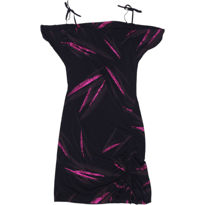 Y2K Ladies Pimkie Sparkle Abstract Mini Dress Size M