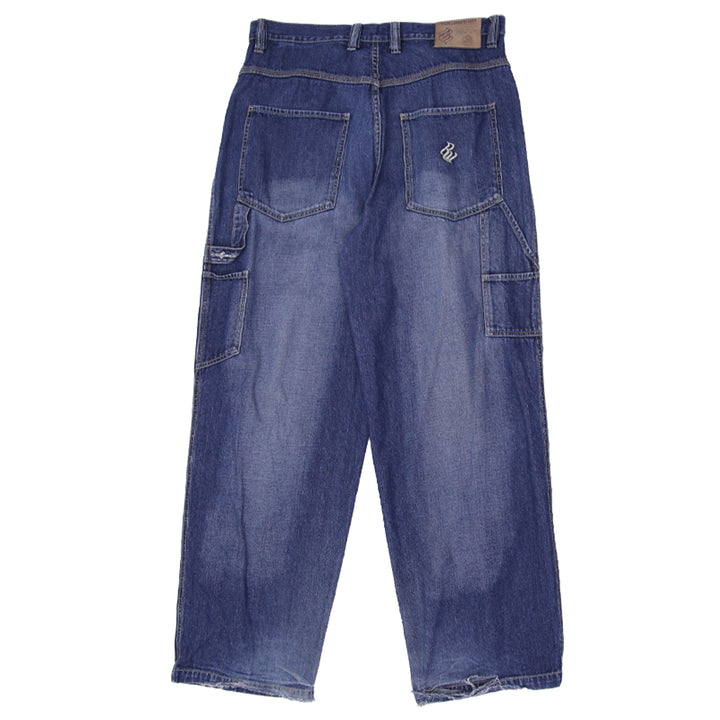 Y2K Mens Rocawear Baggy Wide Leg Straight Jeans