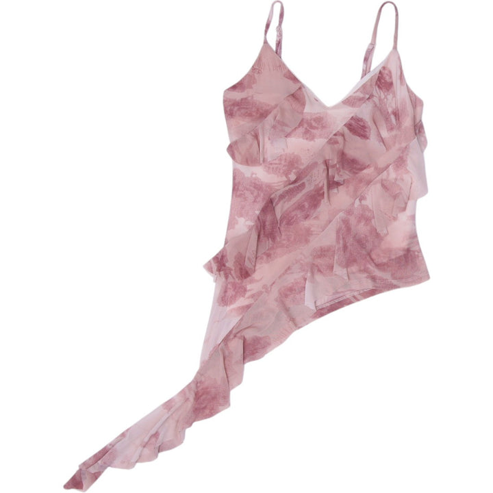Y2K Floral Sheer Camisole Top Size XS | Migration_Y2K Tops | Fashion Rerun