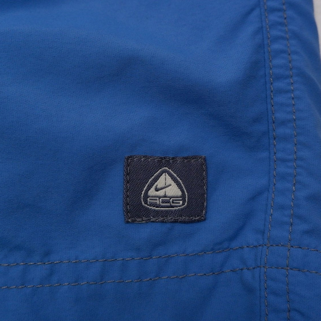 Vintage Mens Nike ACG Shorts Blue Nylon Outdoor Casual