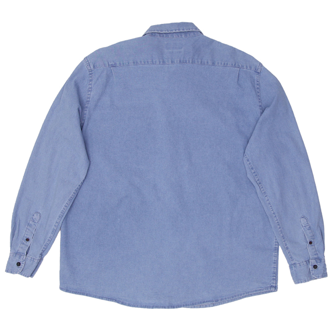 Mens Wrangler Long Sleeve Denim Shirt - Fashion Rerun Vintage Migration_Shirt