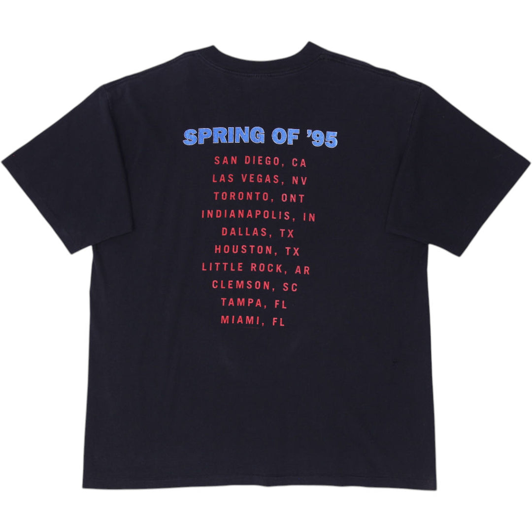 Vintage 1995 Elton John & Billy Joel Spring Tour T-Shirt Made in USA Size XL | Migration_T-Shirts - Side View | Fashion Rerun