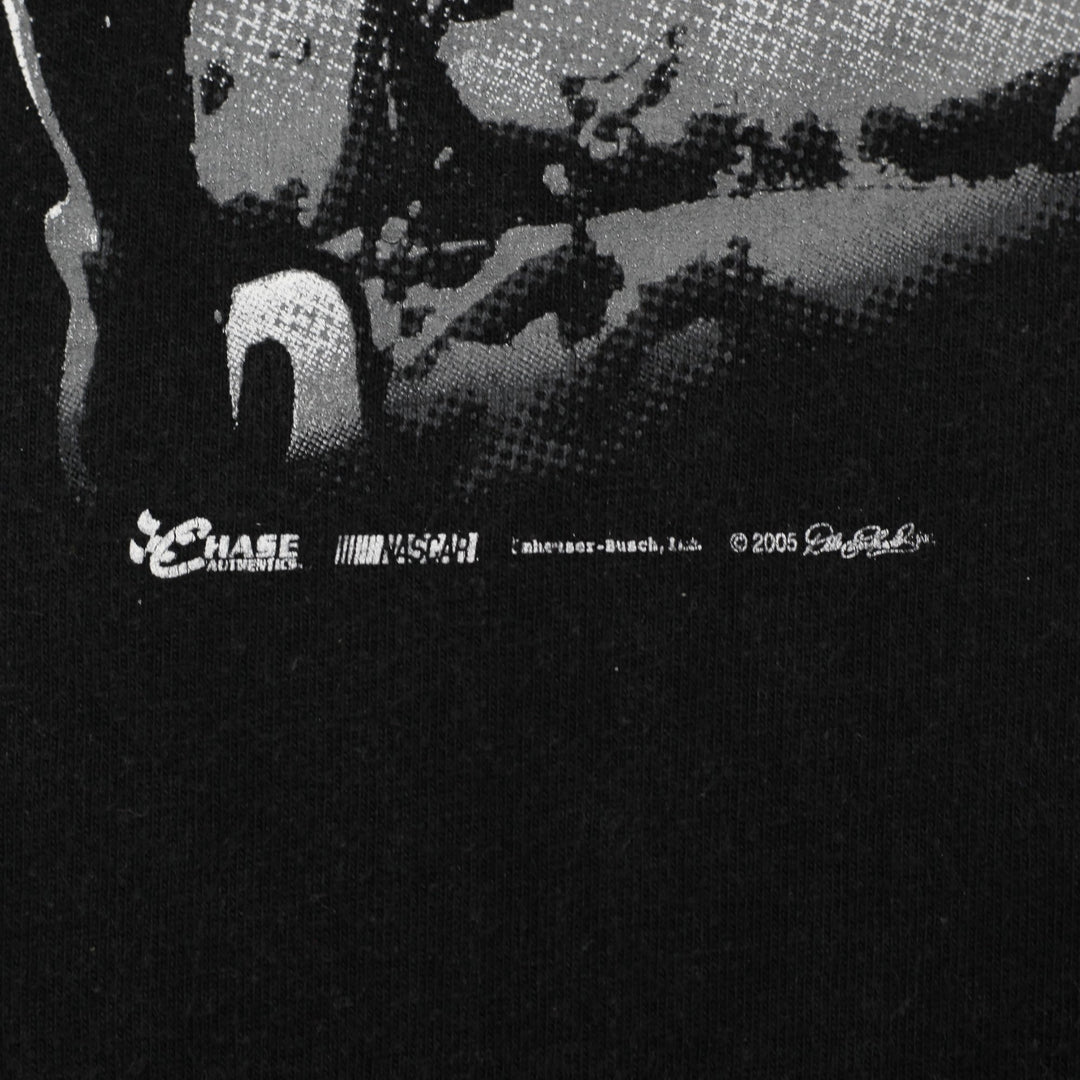 Vintage Chase Authentics Earnhardt NASCAR Black T-Shirt Size XL
