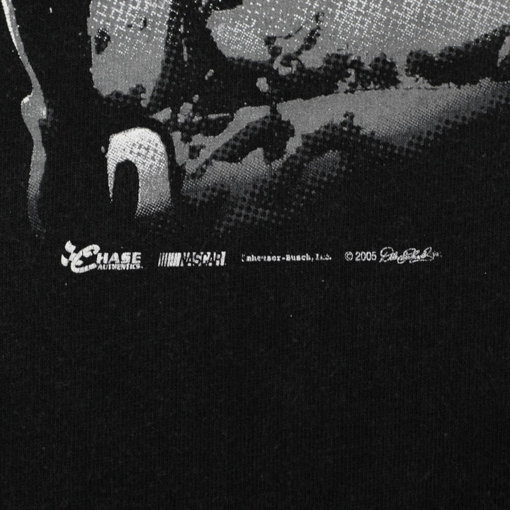 Vintage Chase Authentics Earnhardt NASCAR Black T-Shirt Size XL