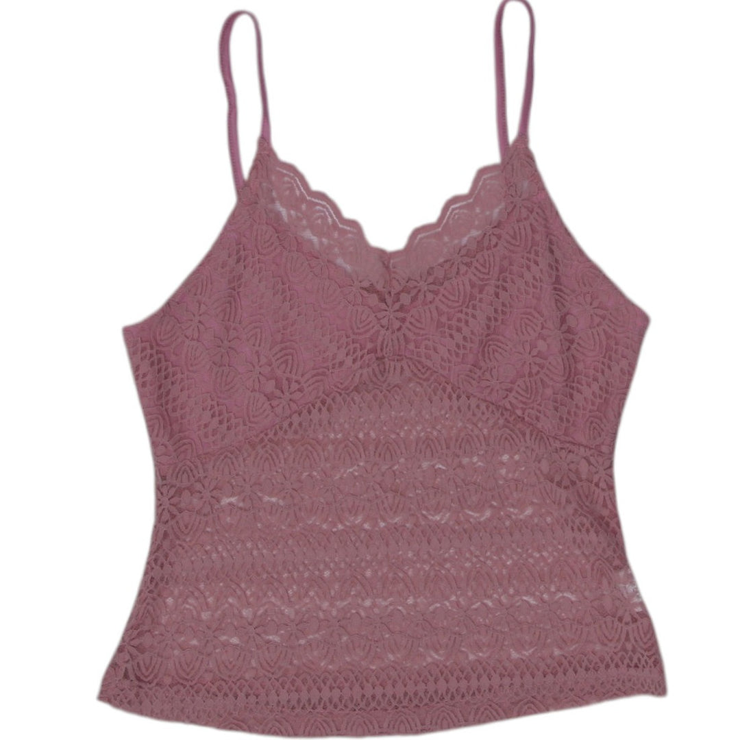 Y2K Lace Cropped Cami Top Size S | Migration_Y2K Tops | Fashion Rerun
