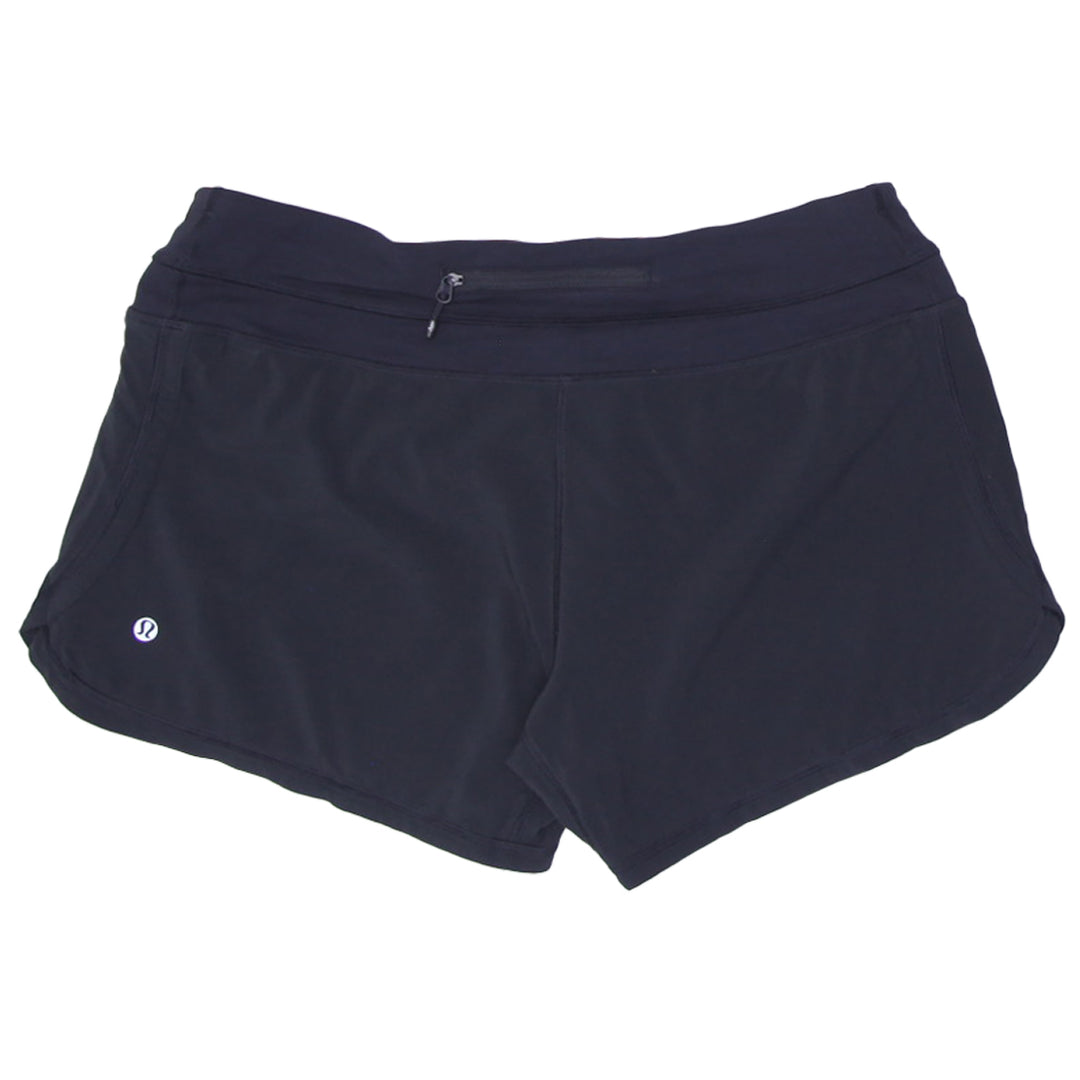Ladies Black Lululemon Sports Shorts