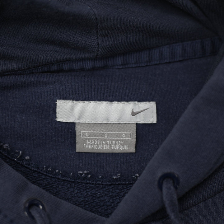 Vintage Nike Athletics Navy Pullover Hoodie Large
