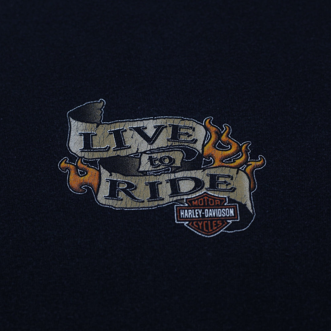 Vintage Harley Davidson Las Vegas Live To Ride T-Shirt Size L