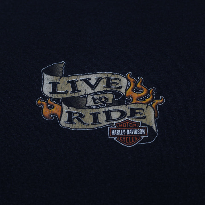 Vintage Harley Davidson Las Vegas Live To Ride T-Shirt Size L