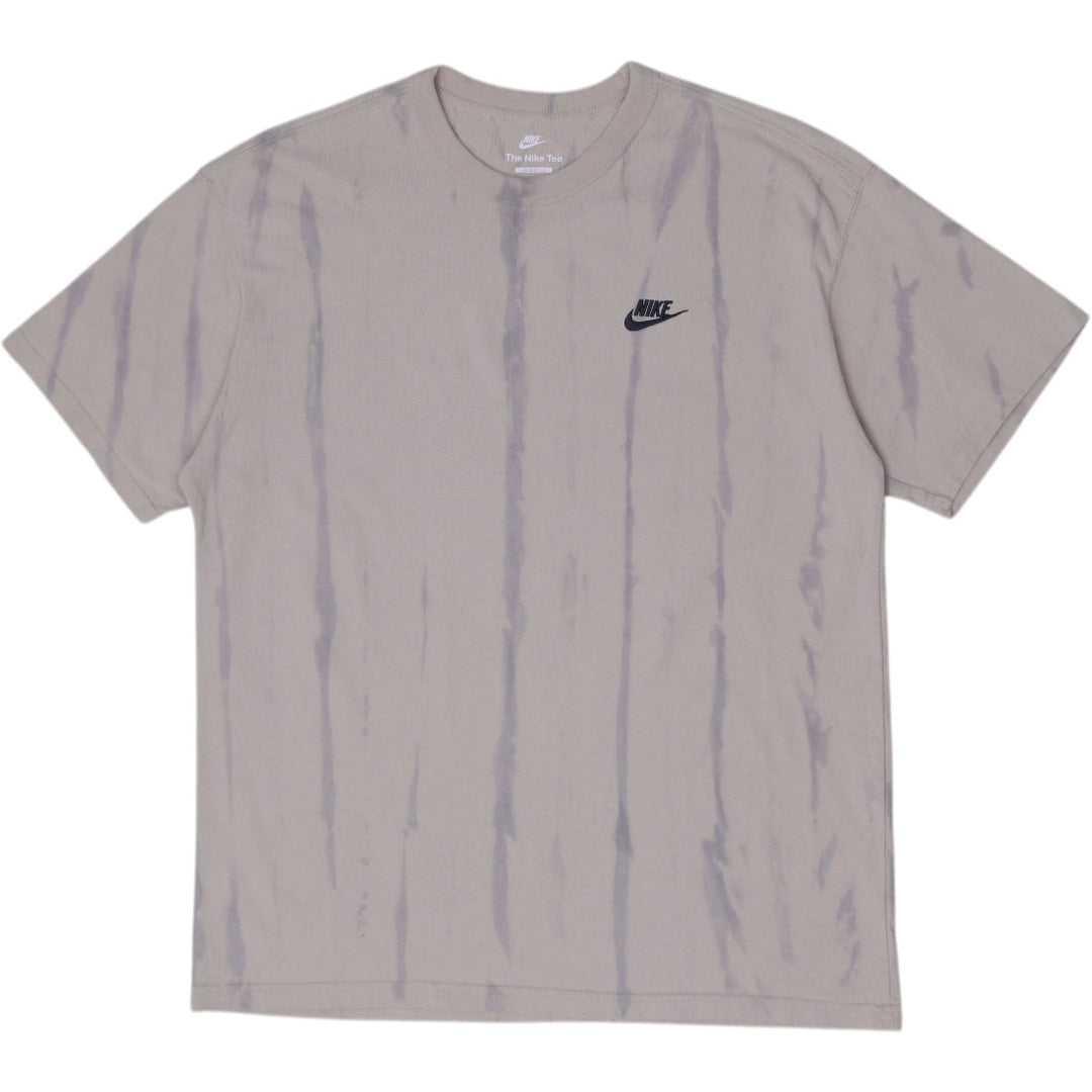 Mens Nike Premium Essentials Tie-Dye T-Shirt Rattan Beige Grey Loose Fit
