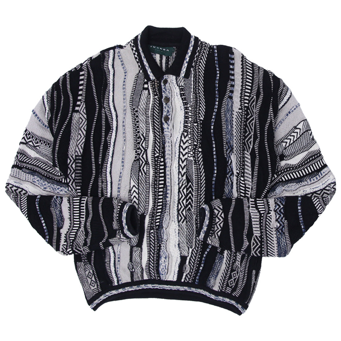 Shop Vintage Tundra Canada Coogi Style Collared Sweater Size L