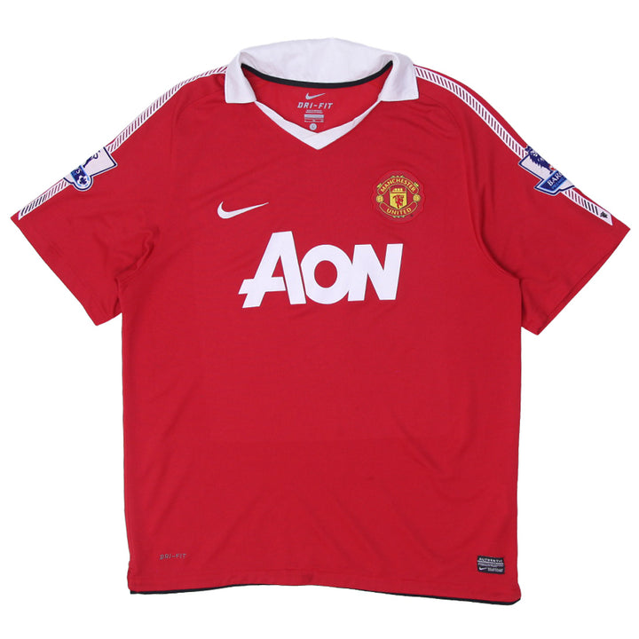 Mens Nike Shirts 2010-2011 Nike Manchester United Aon Jersey