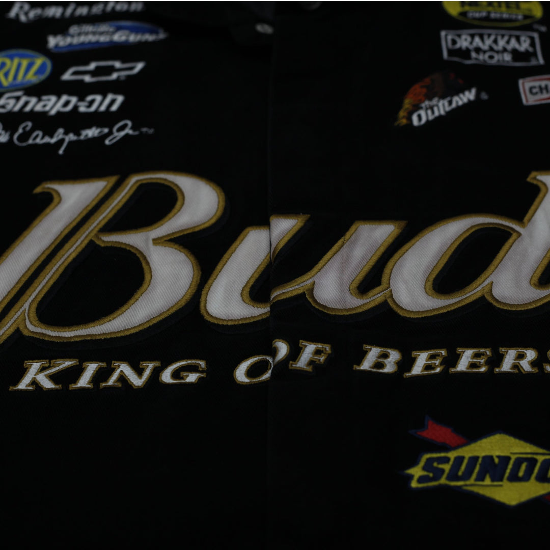 Vintage 90s Nascar Racing Embroidered Budweiser Jacket Size XXL | Migration_Jackets - View 7 | Fashion Rerun