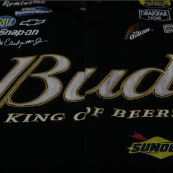 Vintage 90s Nascar Racing Embroidered Budweiser Jacket Size XXL | Migration_Jackets - View 7 | Fashion Rerun