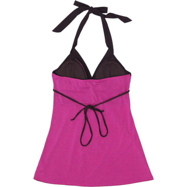 Y2K Ladies A. Byer Tie Belt Halter Swim Top Made in USA Size M