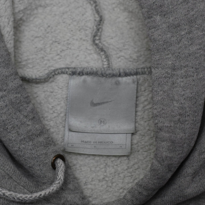 Vintage Nike Embroidered Center Swoosh Logo Gray Pullover Hoodie M | Migration_Hoodies - Back View | Fashion Rerun