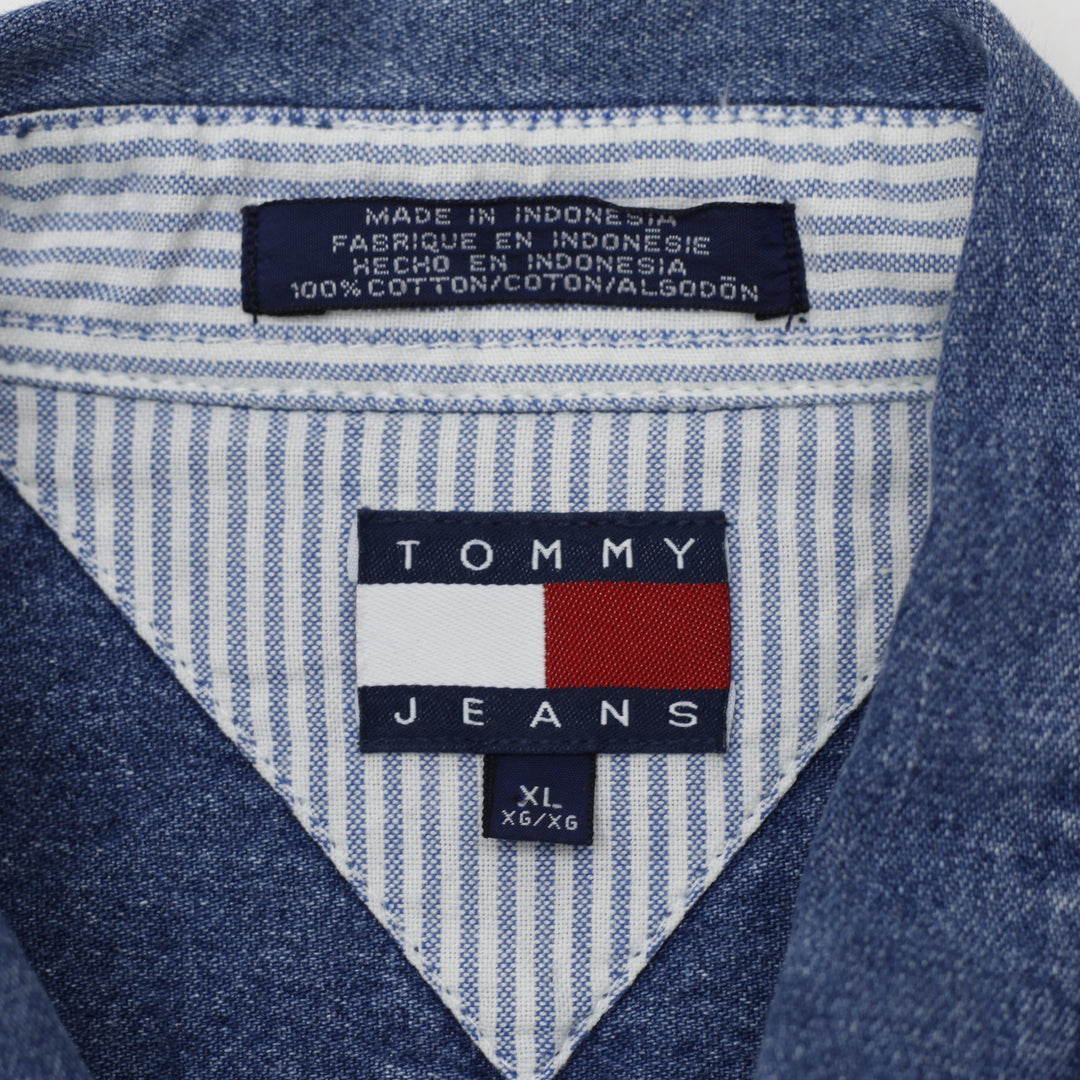 Vintage Tommy Jeans Long Sleeve Denim Button Shirt